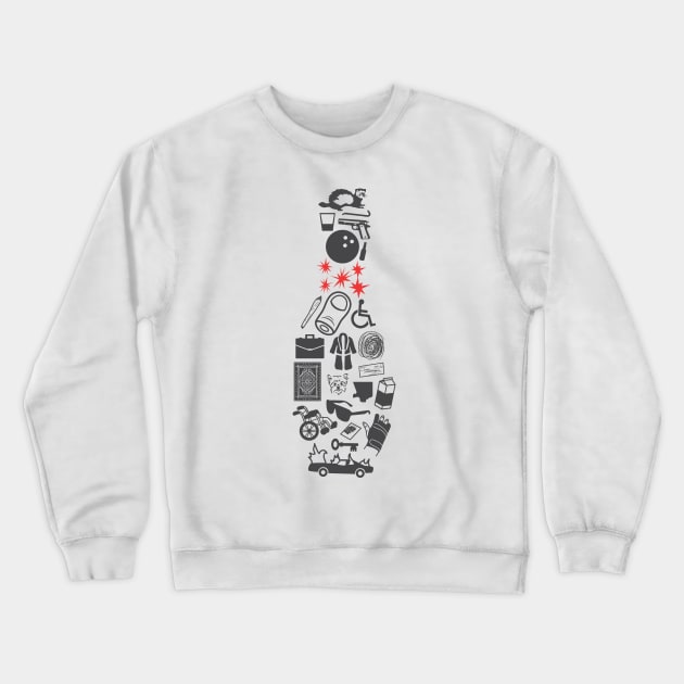 Elements Of Lebowski Crewneck Sweatshirt by Brammmmish